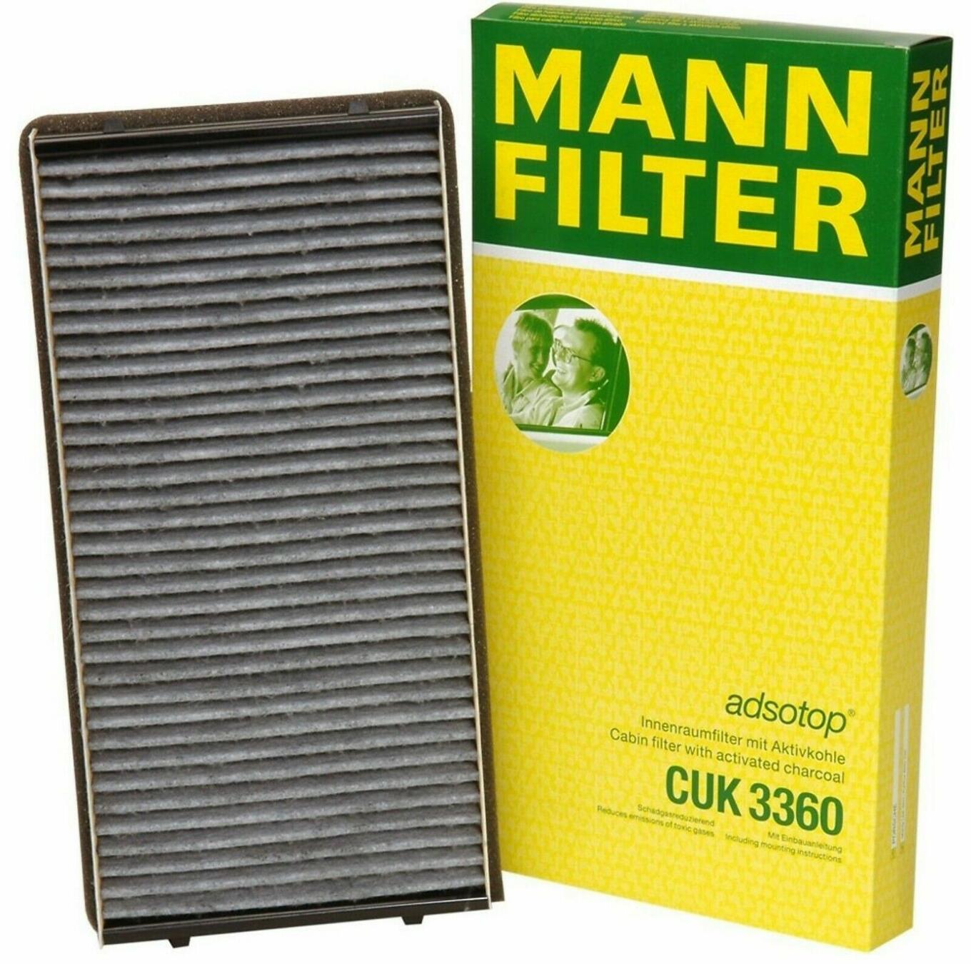 Porsche Cabin Air Filter (Activated Charcoal) 99757121901 - MANN-FILTER CUK3360